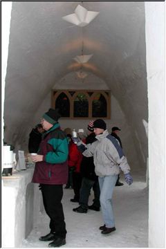 Inside the Snow Castle