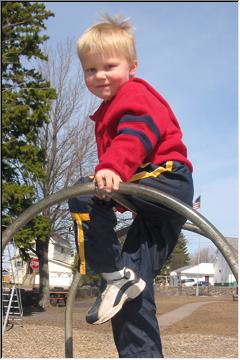 Tops in the playground
