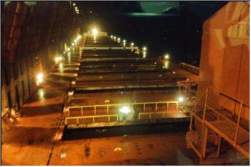 Looking out over the deck