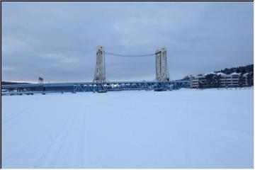 Standing on the canal